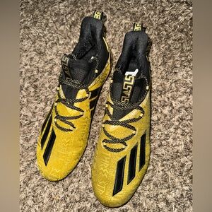 Gold and Black Adidas Cleats Men